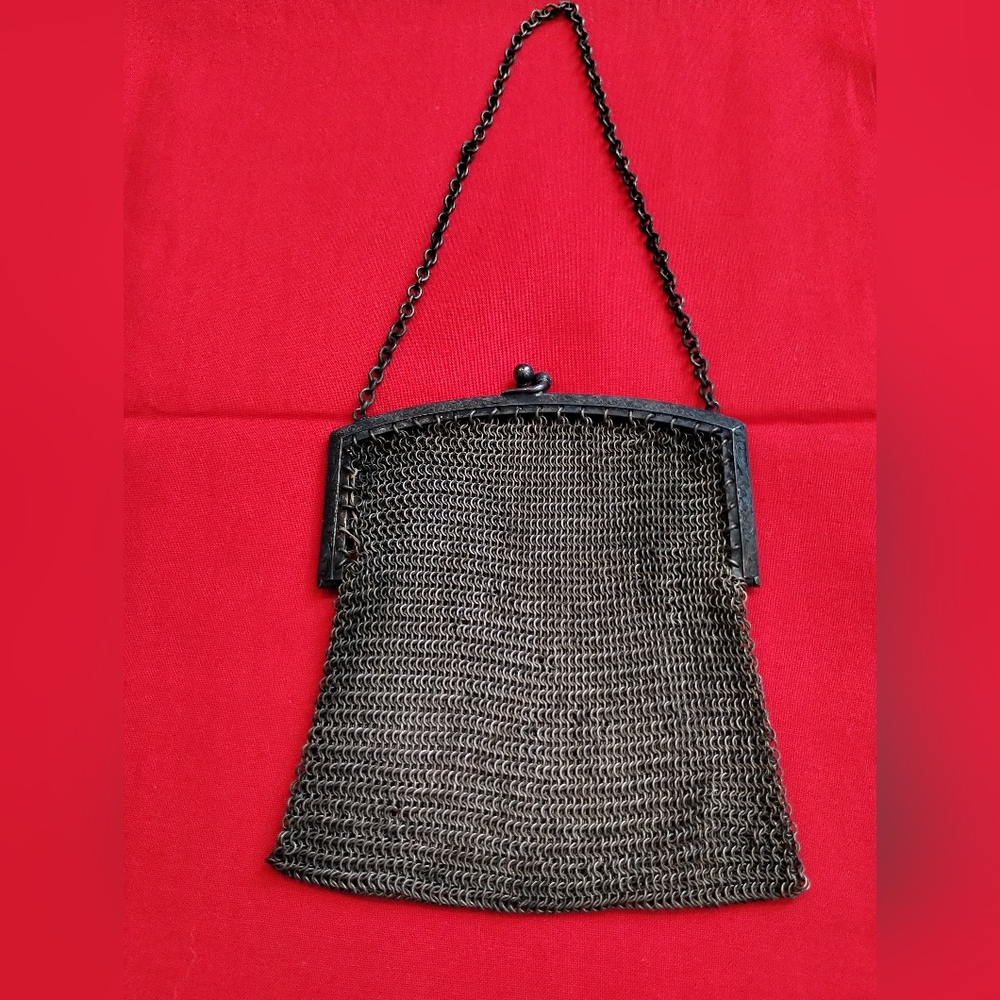 Vintage Metal Mesh Bags Purse - Whiting & Davis Co. - Picture 2 of 12